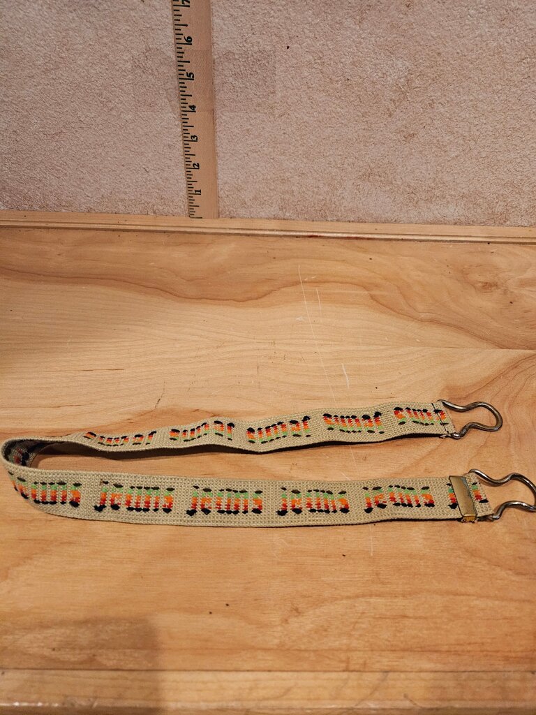 Jeans Strap with Colorful Pattern