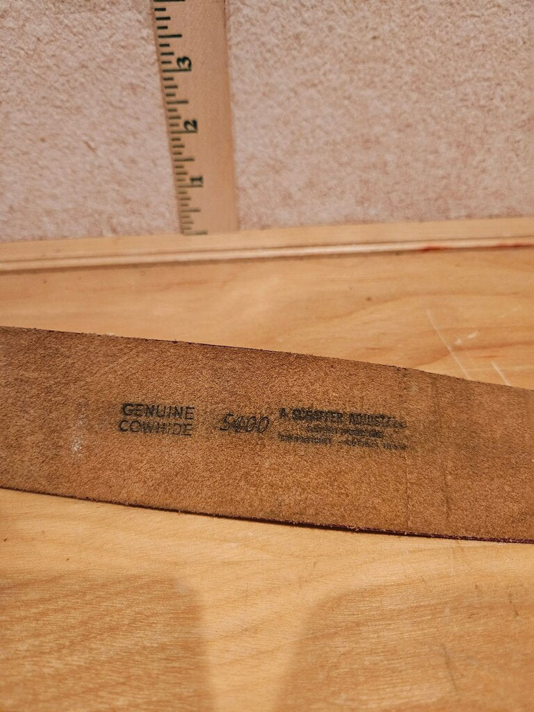 Genuine Cowhide Red Belt