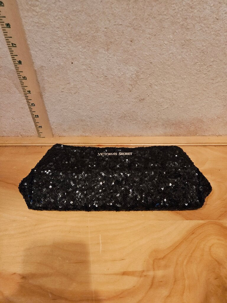Victoria's Secret Black Sequin Clutch