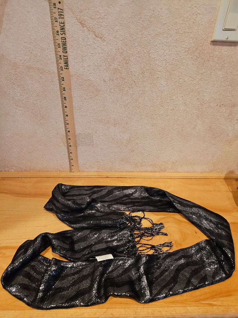 Black Shimmery Scarf