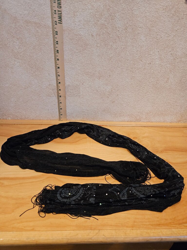Black Decorative Scarf