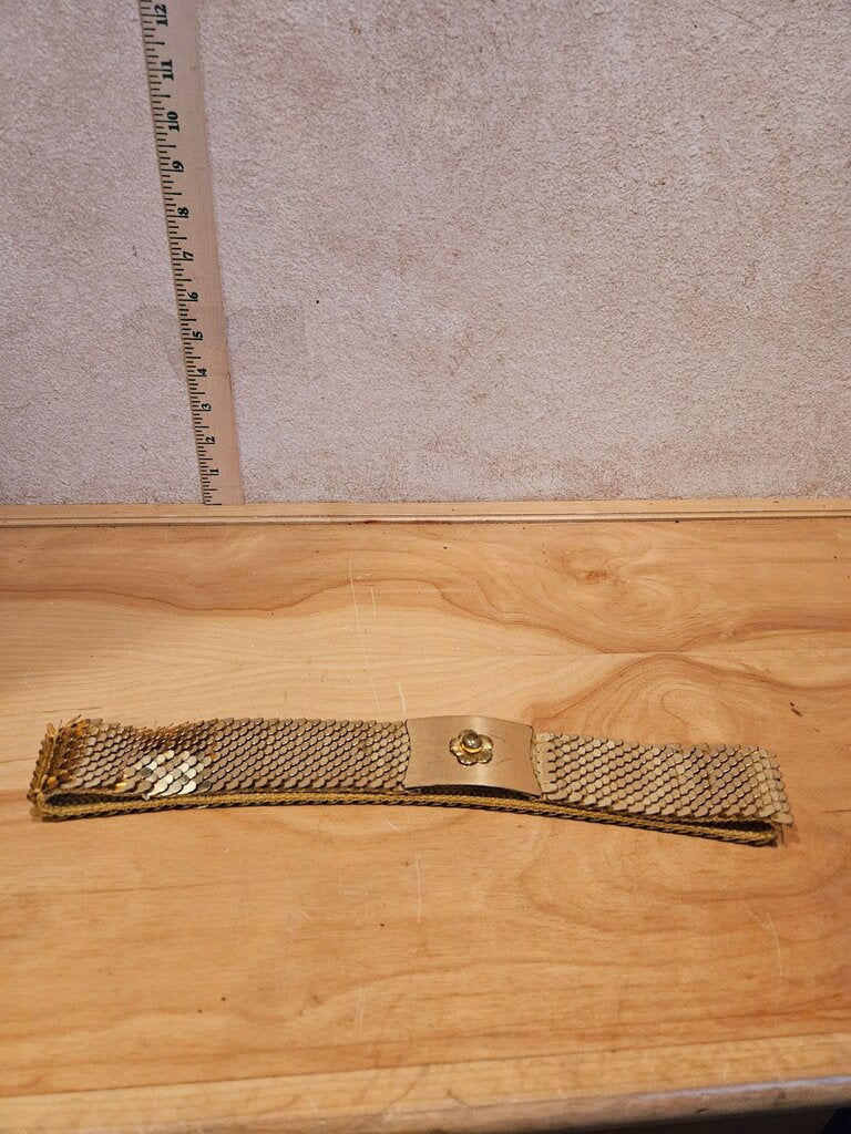 Vintage Gold Mesh Belt