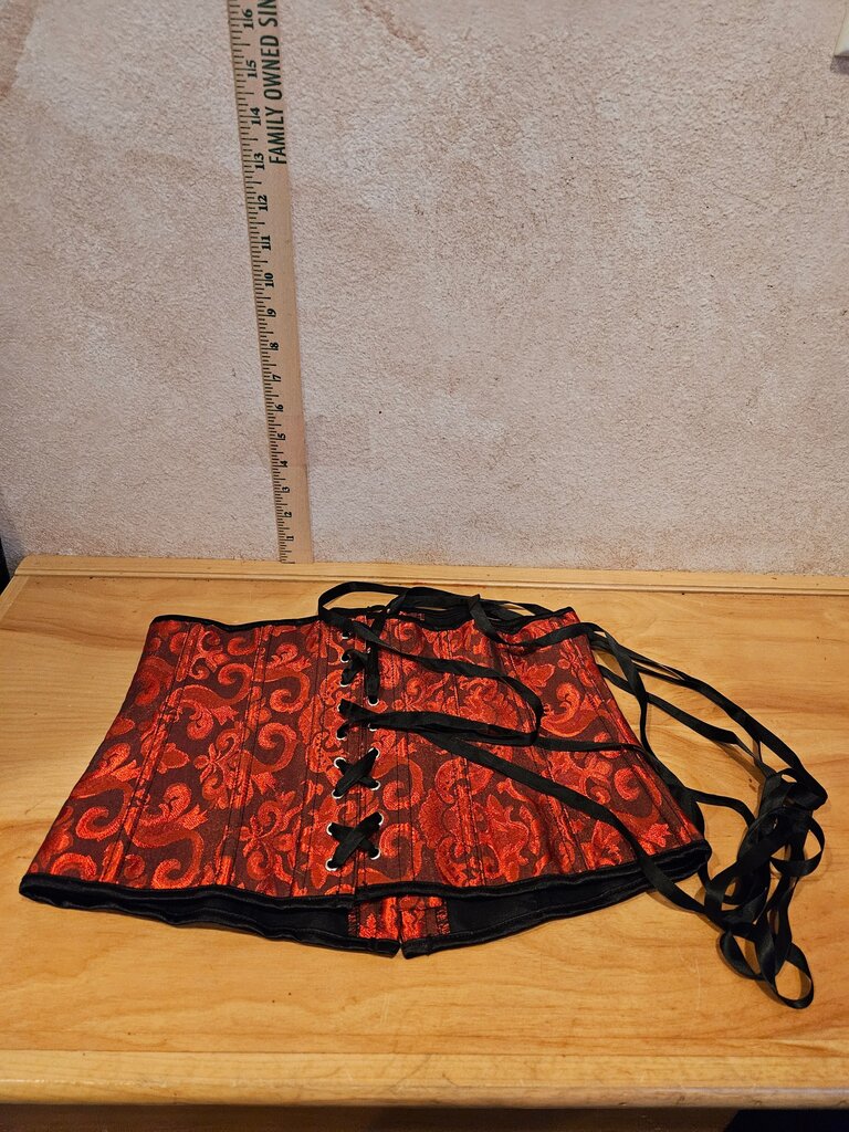 Red Floral Corset