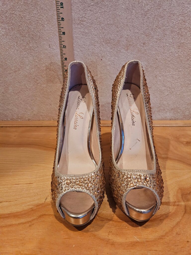 Lauren Lorraine Rhinestone Stiletto Heels