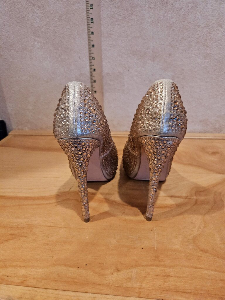 Lauren Lorraine Rhinestone Stiletto Heels