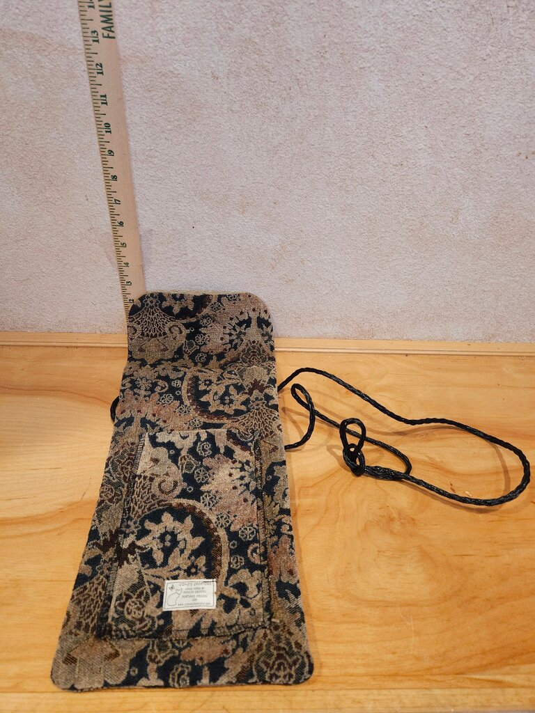 Floral Patterned Fabric Drawstring Bag