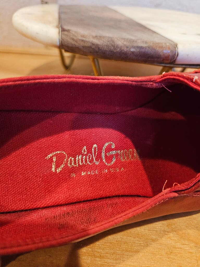 Daniel Green Red Peep-Toe Shoes