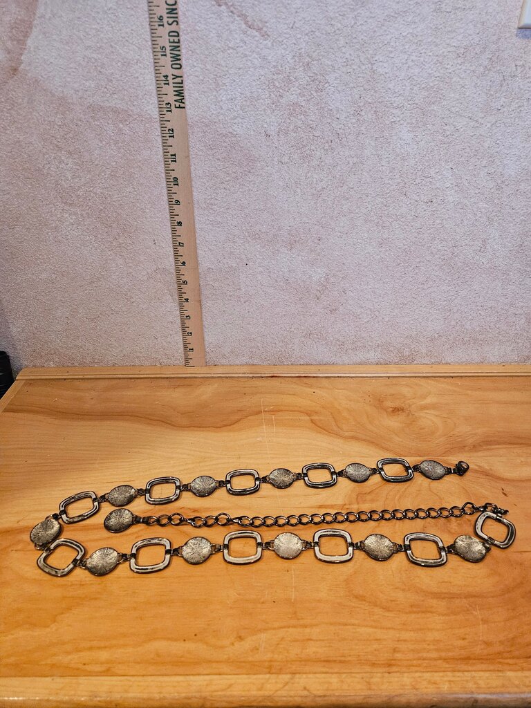 Vintage Silver Tone Link Chain Necklace