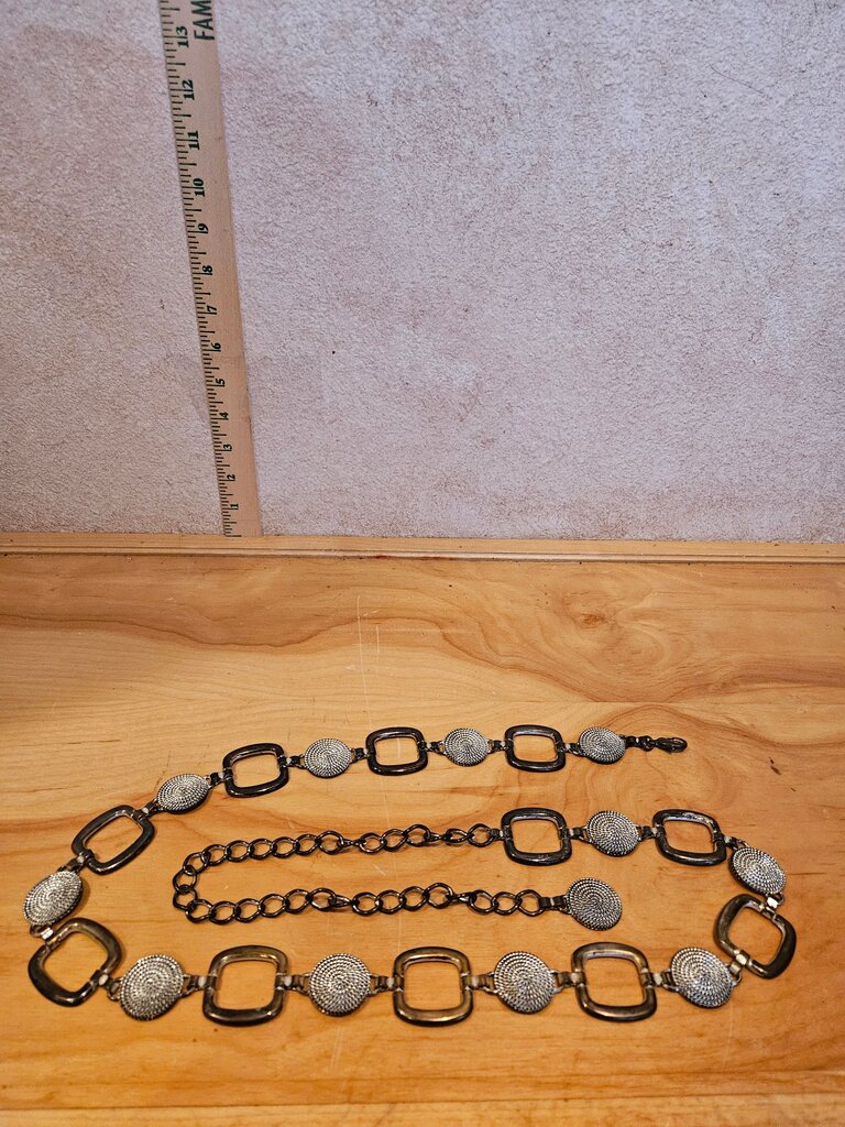Vintage Silver Tone Link Chain Necklace