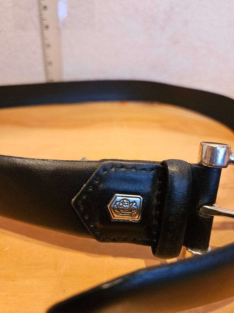 Classic Black Leather Belt
