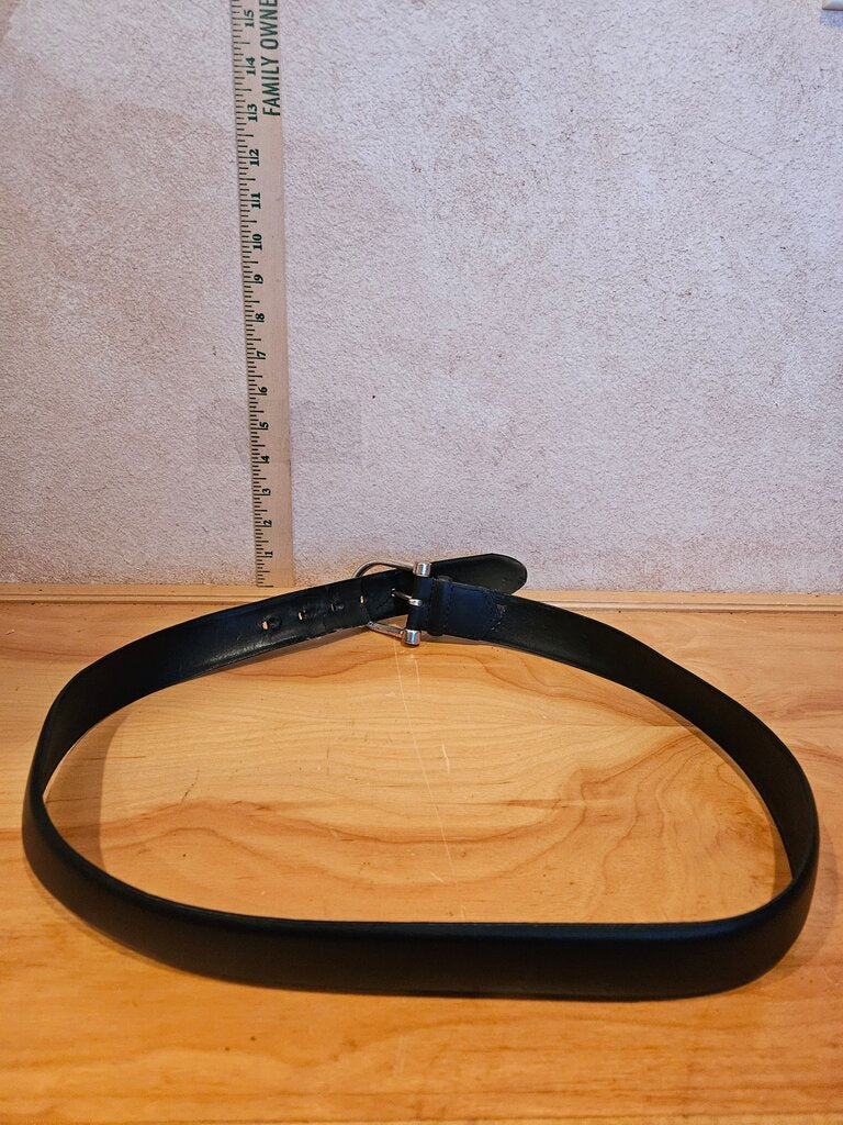 Classic Black Leather Belt