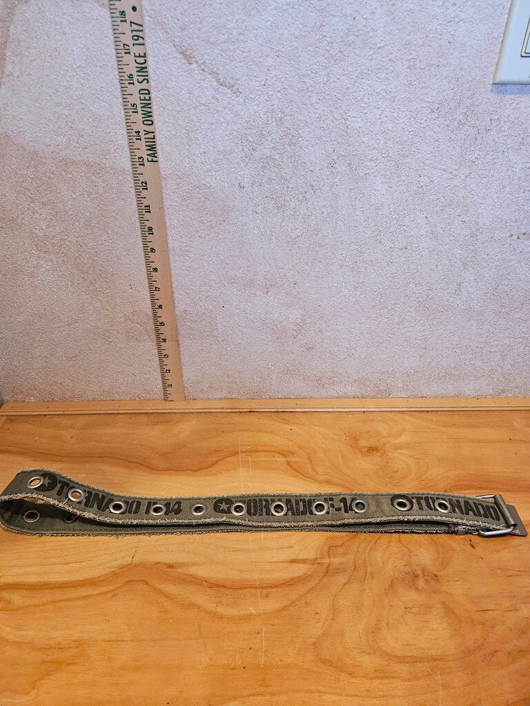 Vintage Canvas Belt with Grommets