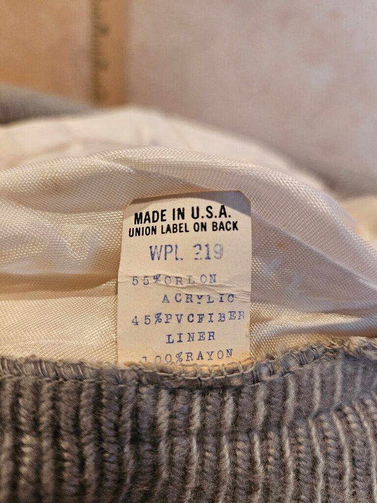 Knitted Hat with Gray and White Color