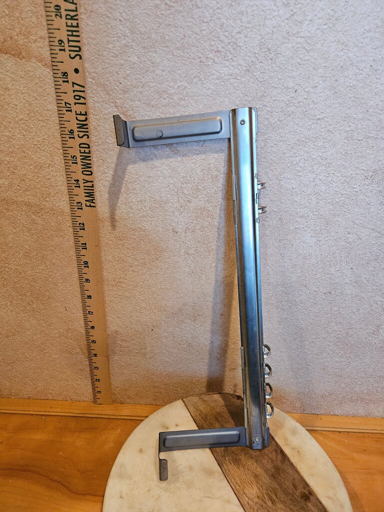 Adjustable Flexi Rail Hook Rack over the door Mount