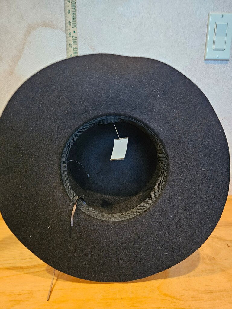 Stylish Black Wide Brim Hat
