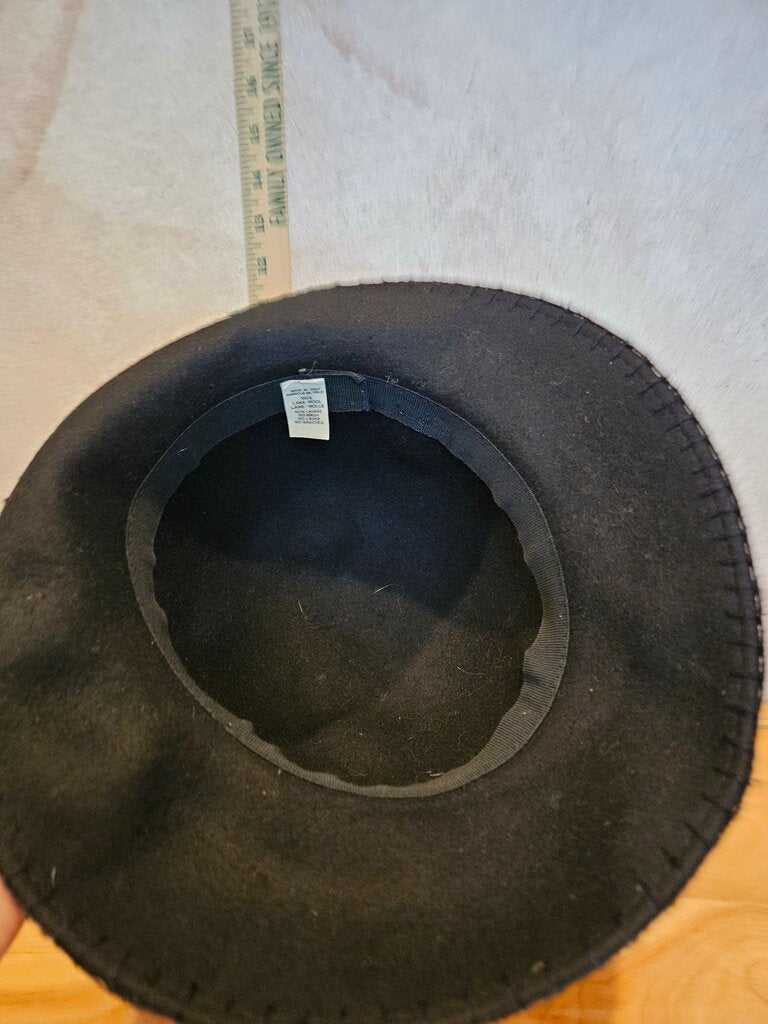 Black Felt Bowler Hat