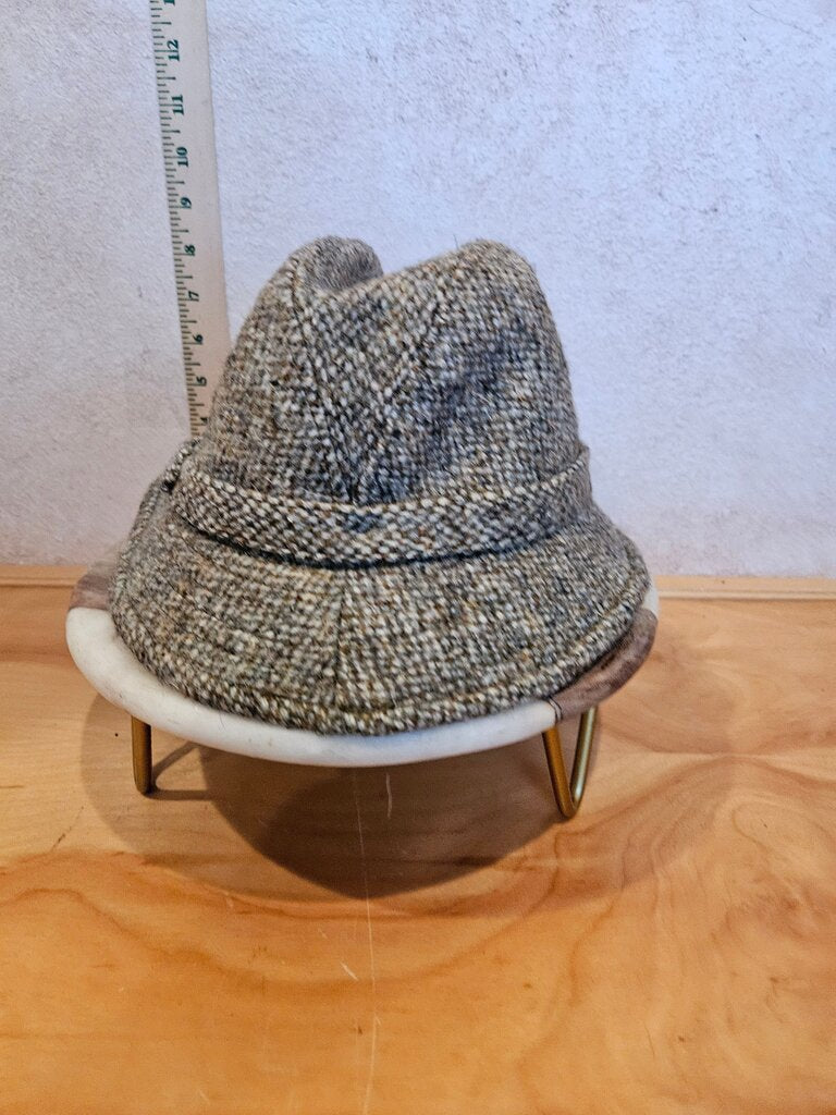 Stylish Brown Wool Fedora Hat