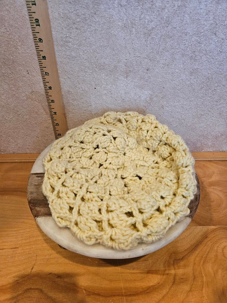 Handmade Crochet Yellow Bowl Cozy