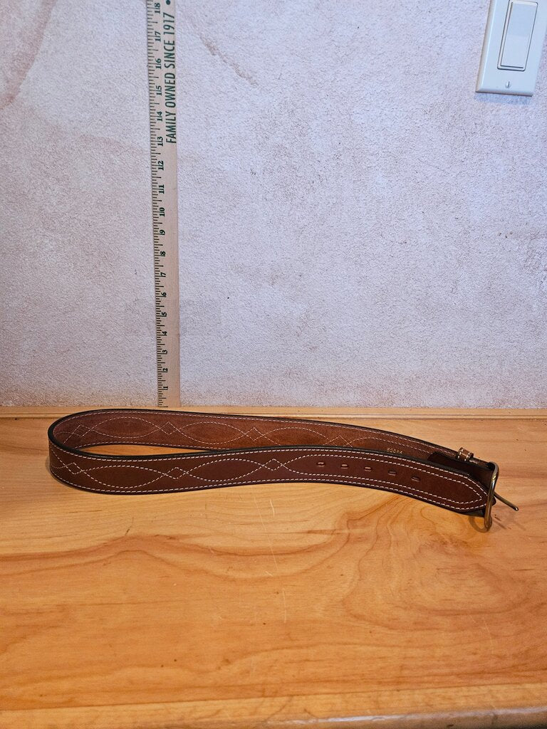 Stylish Brown Leather Belt