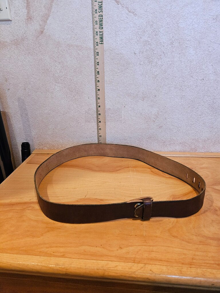 Vintage Brown Leather Belt
