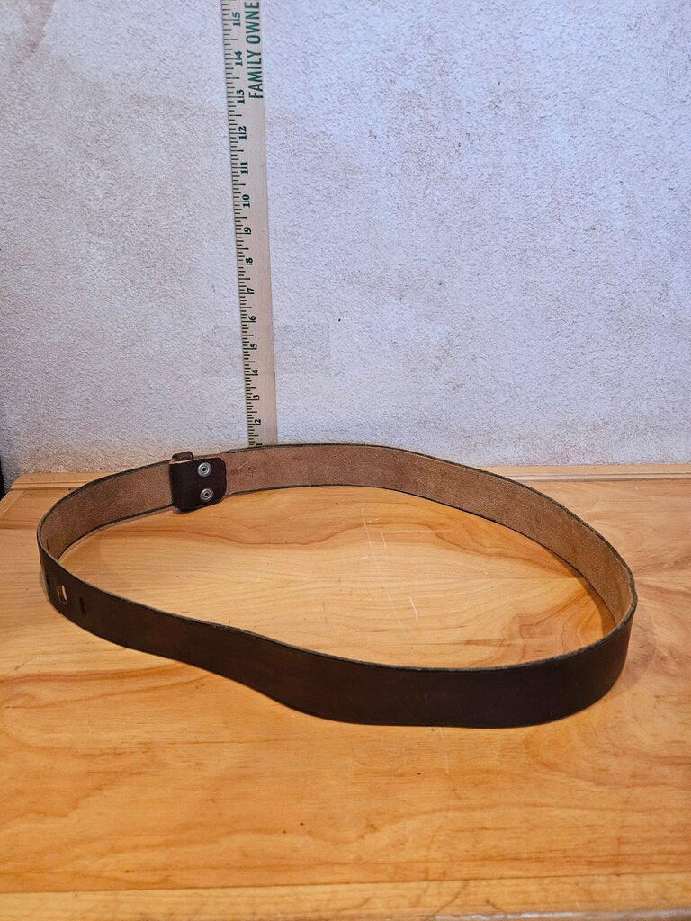 Vintage Brown Leather Belt