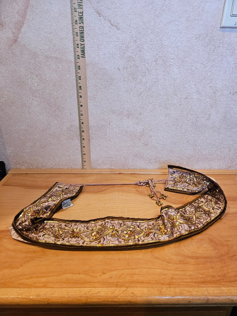 Embroidered Sash Belt