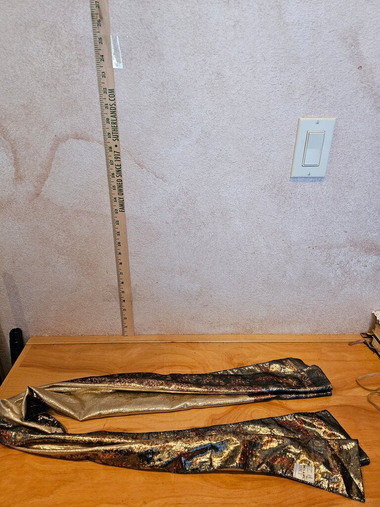 Elegant Black and Gold Decorative Scarf