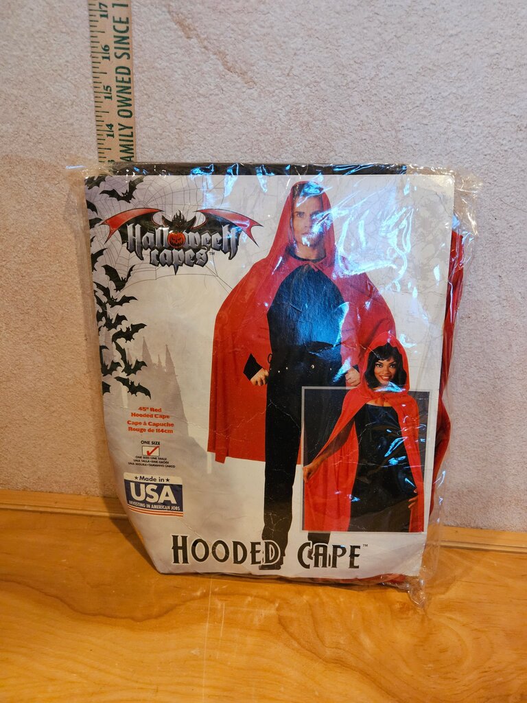 Red Hooded Cape Costume