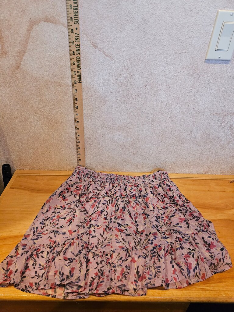 Floral Print Tiered Skirt