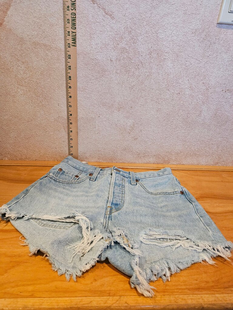 Levi's Premium Distressed Denim Shorts