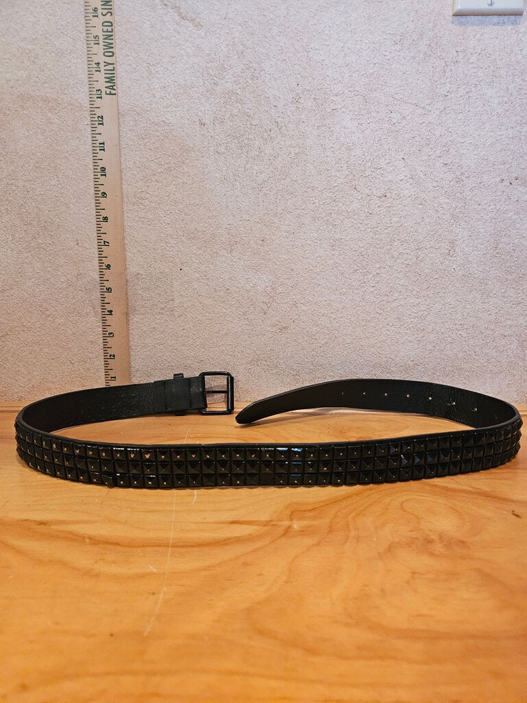 Black Studded Fashion Belt