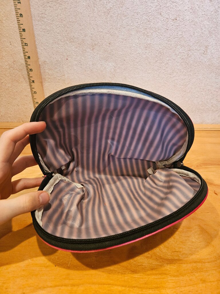 Striped Makeup Pouch Set