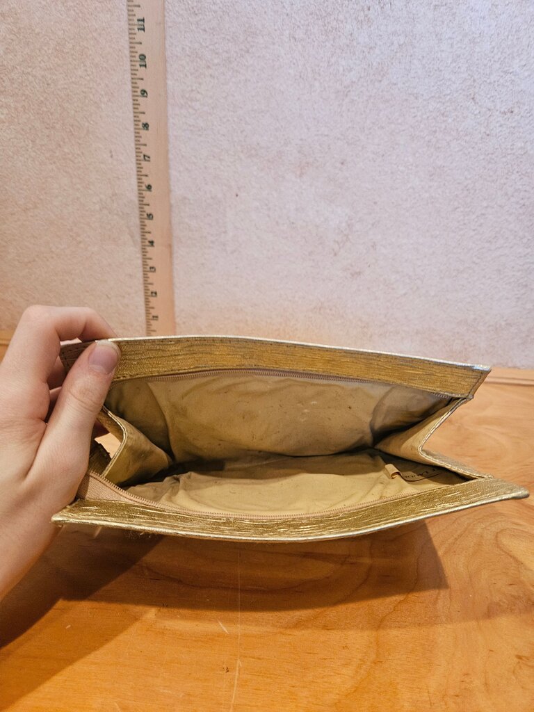 Gold Metallic Pouch