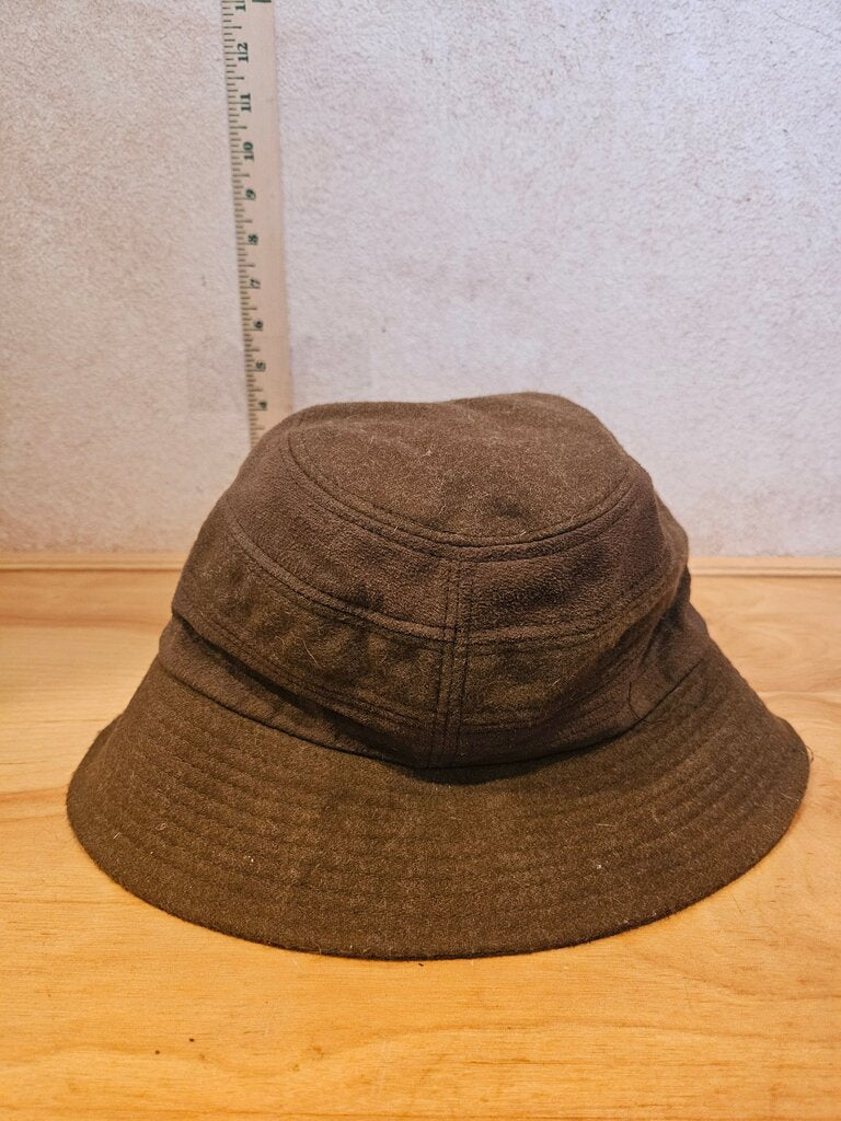 Brown Bucket Hat by Elle Paris