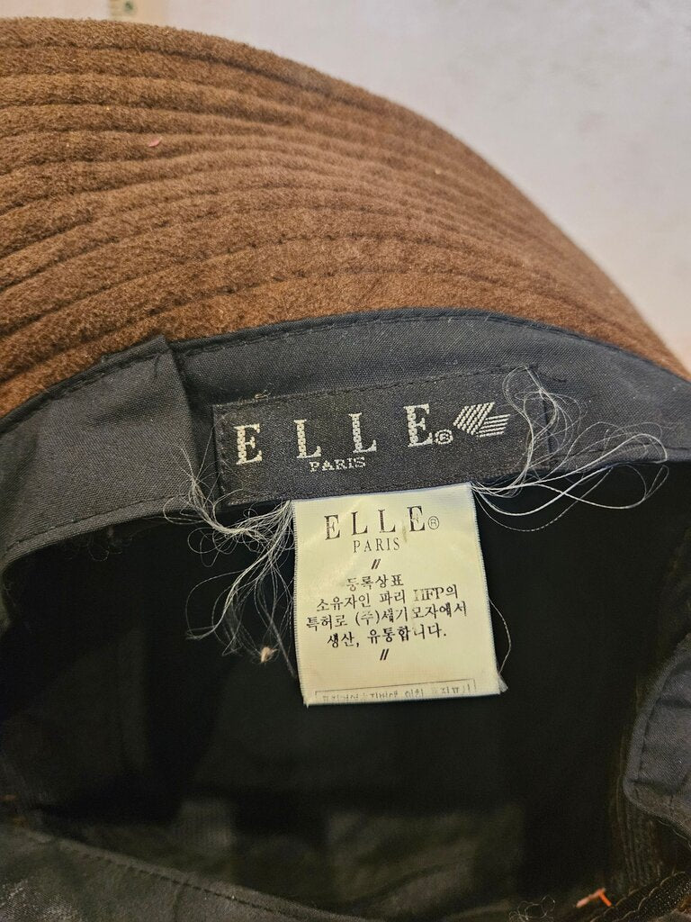 Brown Bucket Hat by Elle Paris