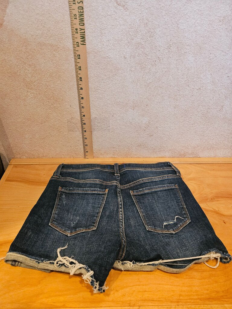 Studio Blue Distressed Denim Shorts