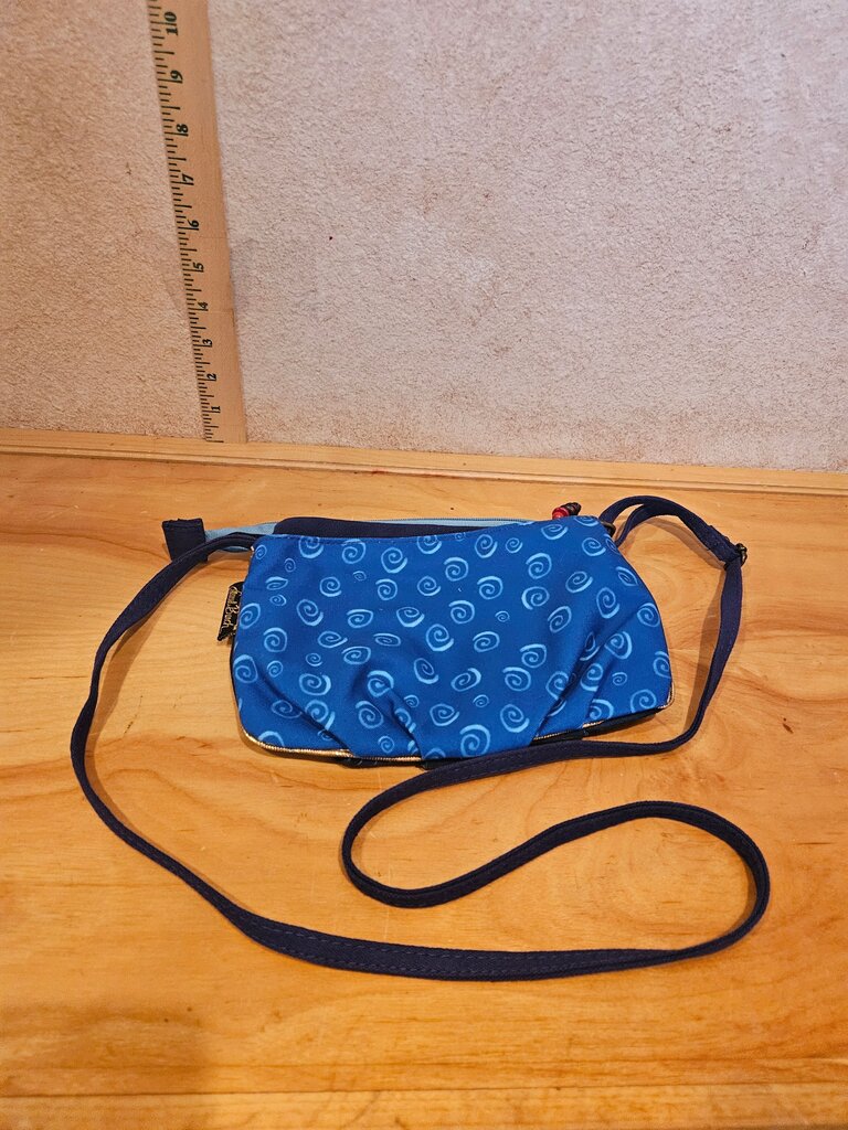 Nature's Bunch Blue Patterned Crossbody Bag