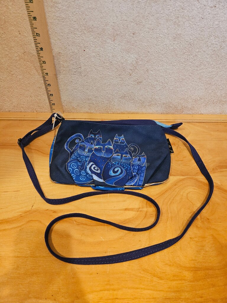 Nature's Bunch Blue Patterned Crossbody Bag