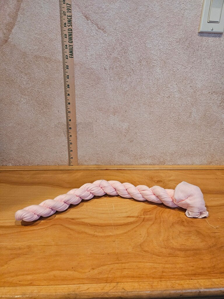 Handcrafted Pink Braided Toy