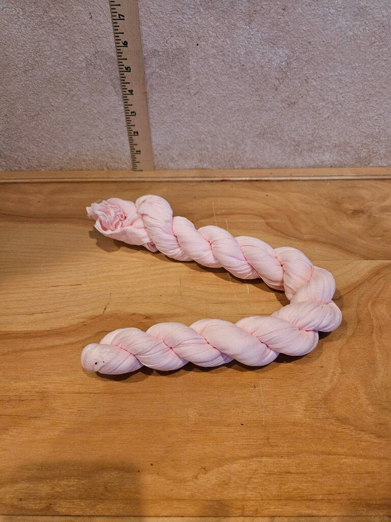 Handcrafted Pink Braided Toy