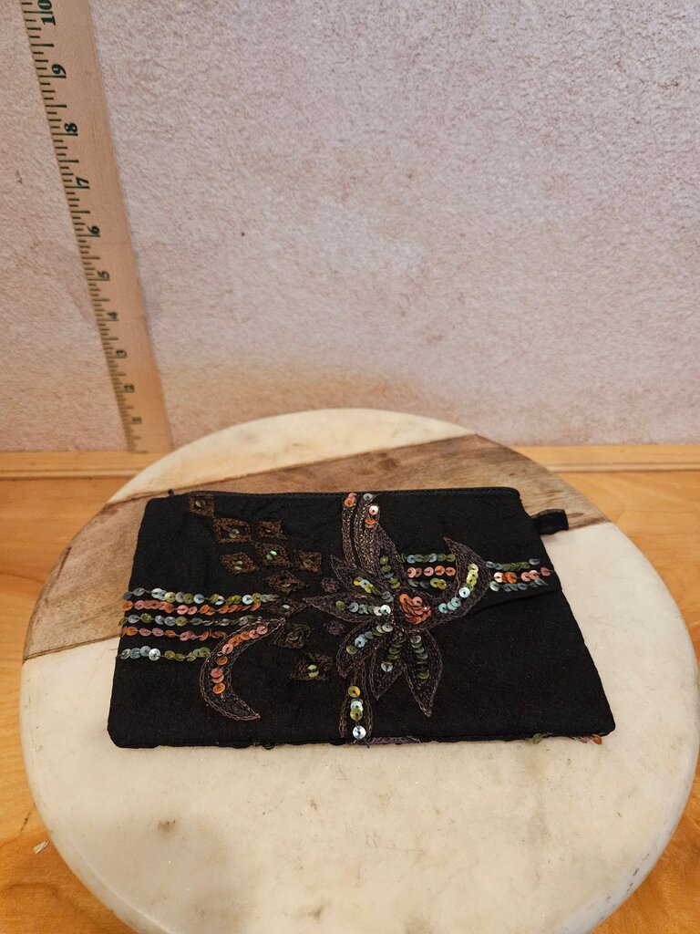Colorful Sequined Clutch Bag