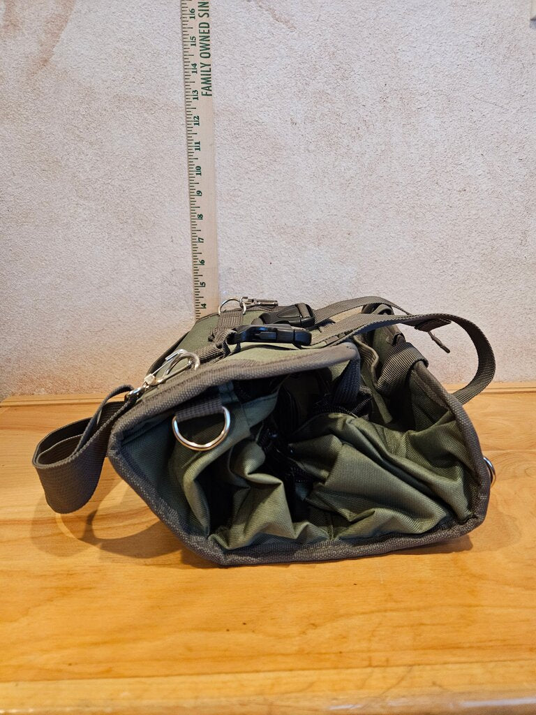 Green Canvas Messenger Bag