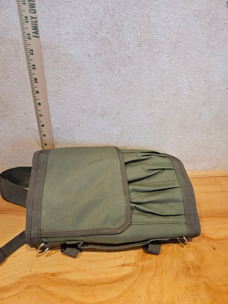 Green Canvas Messenger Bag