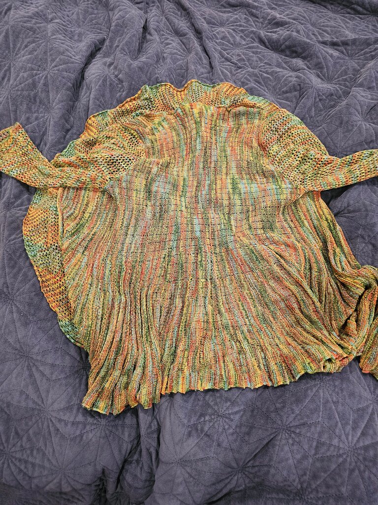 Multicolor Knit Shrug Sweater