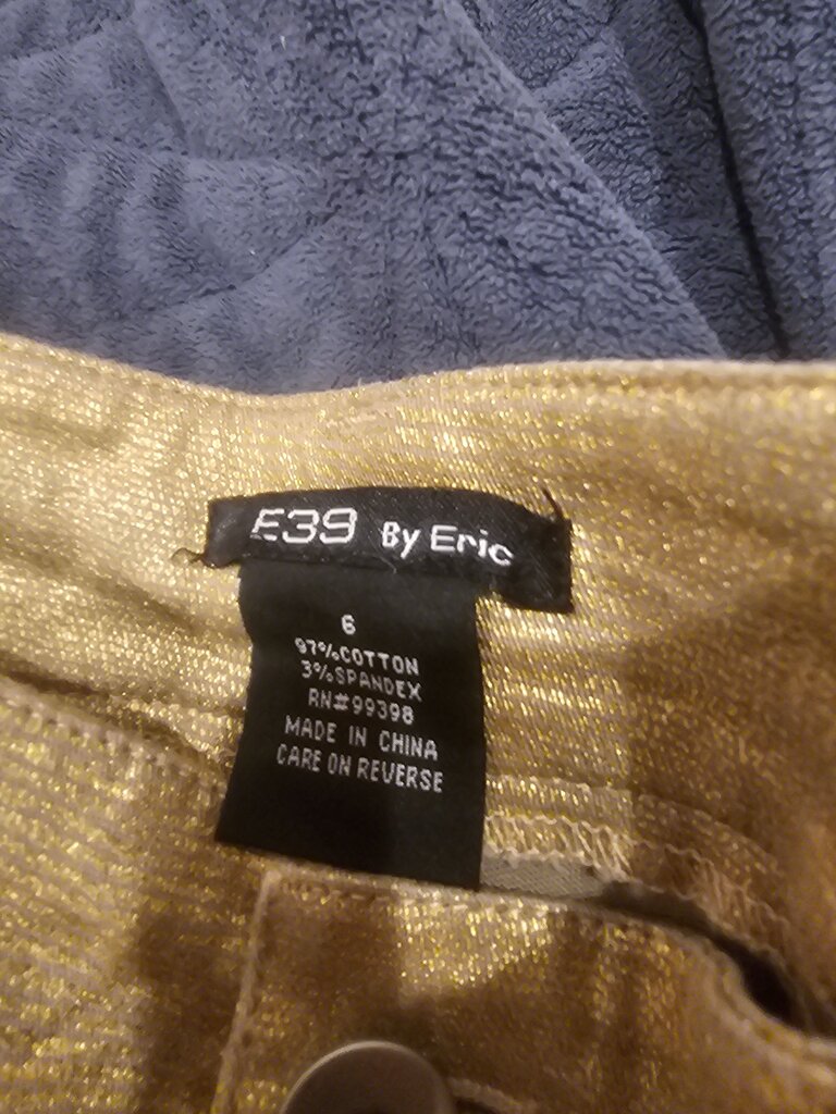 E39 By Eric Gold Pants