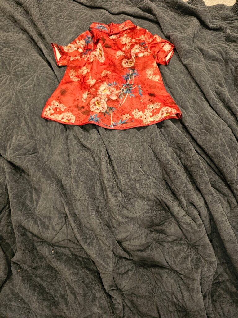 Floral Print Short Sleeve Top