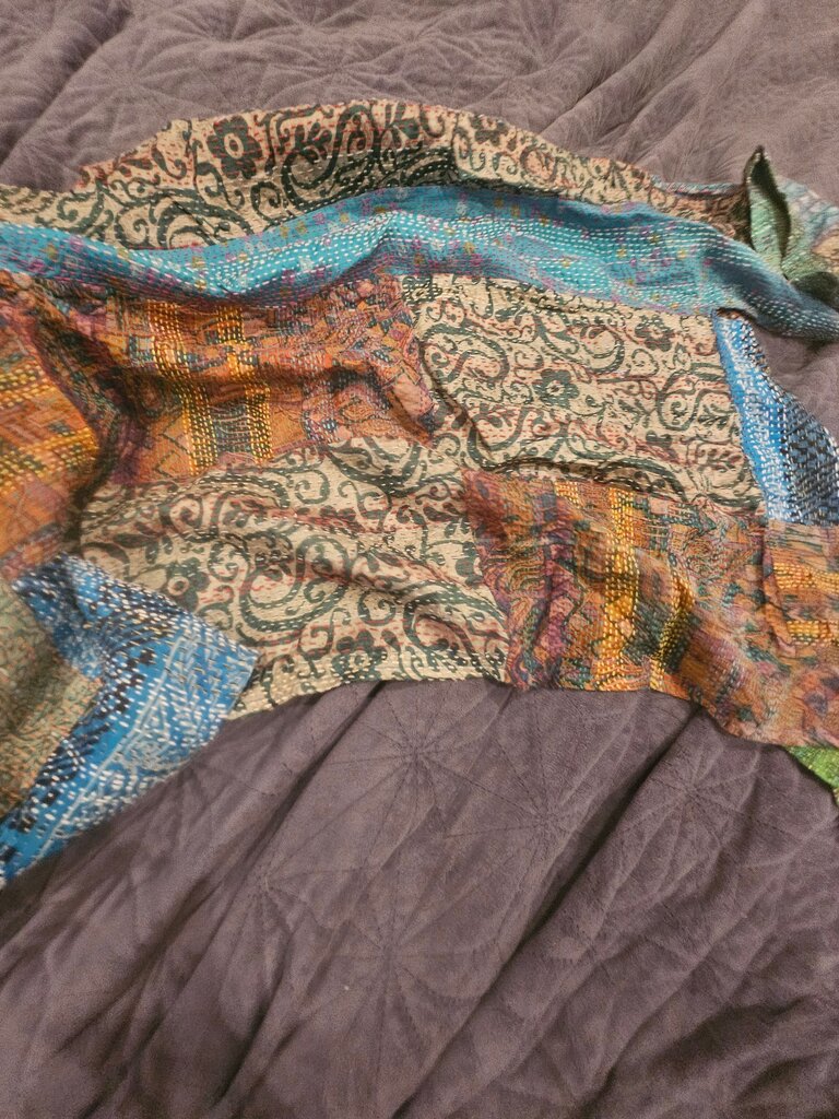 Colorful Patchwork Kimono Jacket