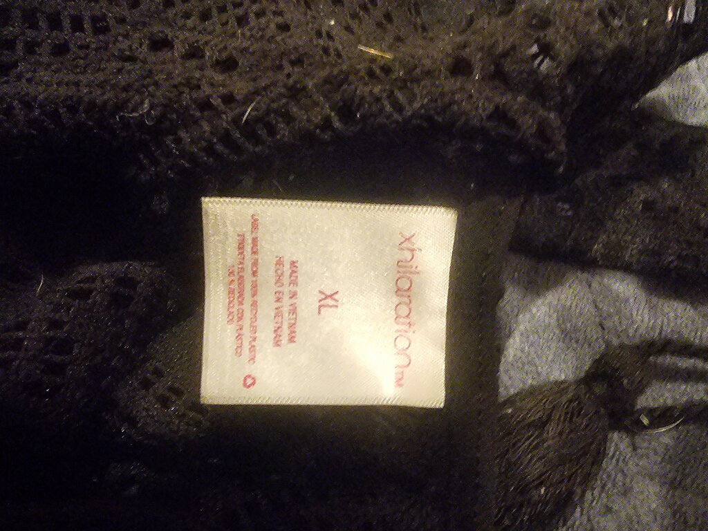 Xhilaration Black Knit Tank Top