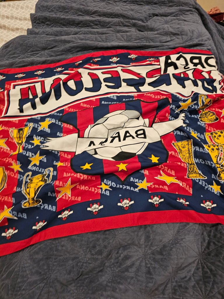 FC Barcelona Soccer Throw Blanket