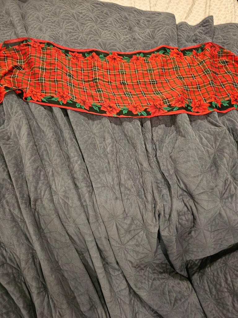 Red and Green Plaid Christmas Scarf